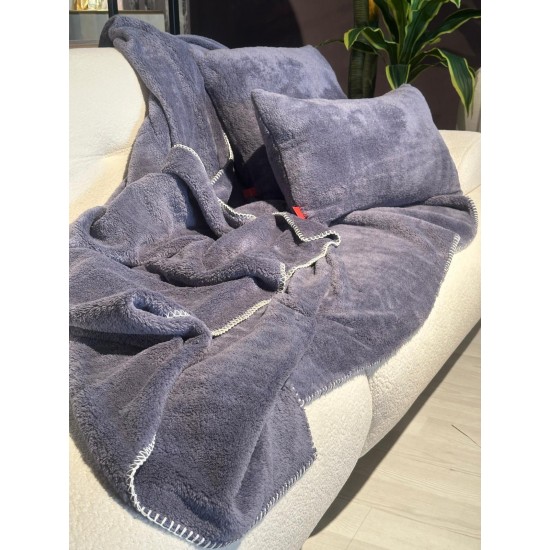 Tv Blanket Grey  150 x 200